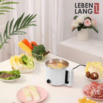 Nồi lẩu điện mini đa năng Lê Bên Làng LBEC0808S dung tích 1500ml - Hàng chính hãng