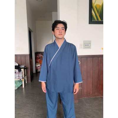 ĐỒ LAM ĐI CHÙA  Mẫu Chéo Nhật Nam SS1