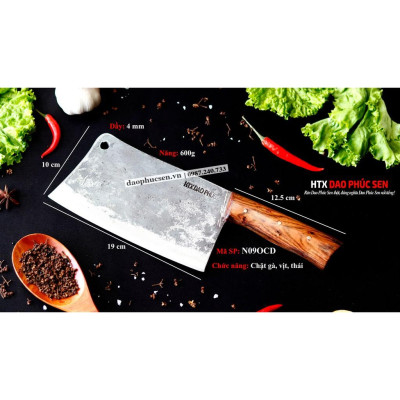 Dao Phúc Sen Dao Chặt Gà Mới Cán Ốp Cẩm N09OCD