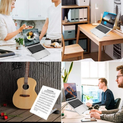 Giá đỡ laptop tản nhiệt gấp gọn Choetech H045 cho máy từ 11 đến 15 inch (Hàng chính hãng)