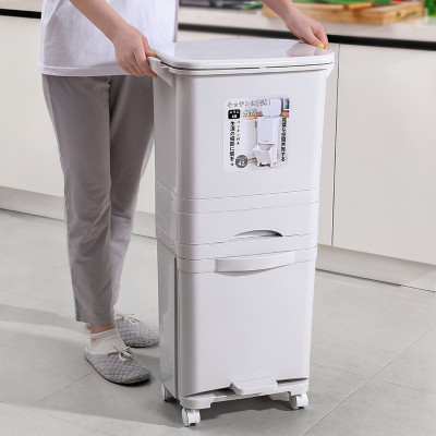 Thùng Rác Thông Minh 3 Tầng Phân Loại Rác Phong Cách Nhật Bản Nhập Khẩu Chính Hãng Vando