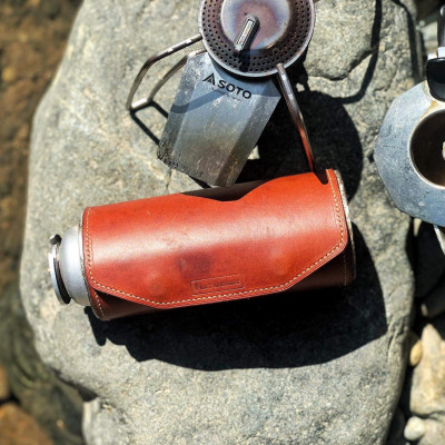 Vỏ bọc bình ga cắm trại bao da dã ngoại campoutvn A494