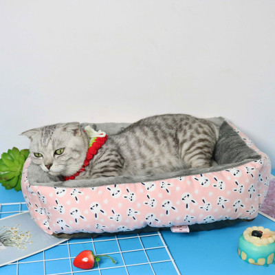 NỆM VUÔNG THỎ GIƯỜNG DƯỚI 5KG CHO THÚ CƯNG CHÓ MÈO