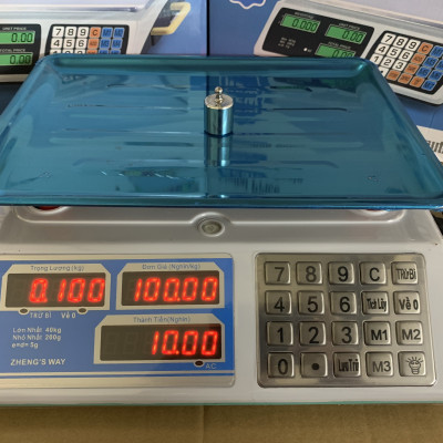 CÂN ĐIỆN TỬ TÍNH TIỀN CAO CẤP 40kg. CÂN ĐIỆN TỬ BÁN HÀNG SIÊU THỊ TẠP HÓA TÍNH TIỀN