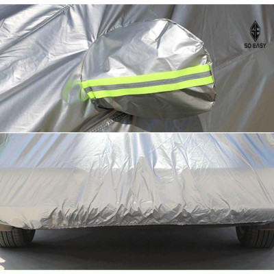 Bạt che nắng mưa bảo vệ xe ô tô Accent, bạt vải dù Oxford cao cấp bạc che ô tô 5 chỗ xe hơi 3 lớp