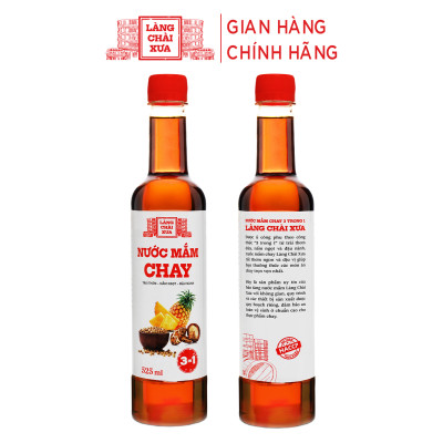 Đặc Sản Phan Thiết - Thùng 6 Chai Nước Mắm Chay 3 Trong 1 Làng Chài Xưa 525Ml Trái Thơm Nấm Ngọt Đậu Nành 300 Năm Truyền Thống