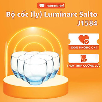 Bộ cốc thủy tinh Luminarc 6 chi tiết 320ml J1584/V7209, thủy tinh không chì, an toàn sức khỏe