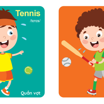 Bộ Sách - My First Picture Book 2 - Song Ngữ Anh Việt - Bìa Cứng 8 Chủ Đề Quét QR File Nghe