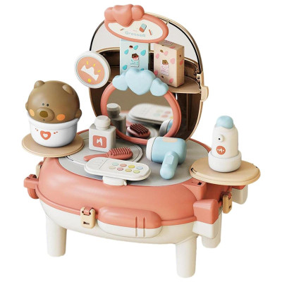 Đồ Chơi Ba Lô Trang Điểm Gấu Xinh Xắn - Bear Magic Backpack Dressing - Toys&Joys HY-22 (21 Chi Tiết)