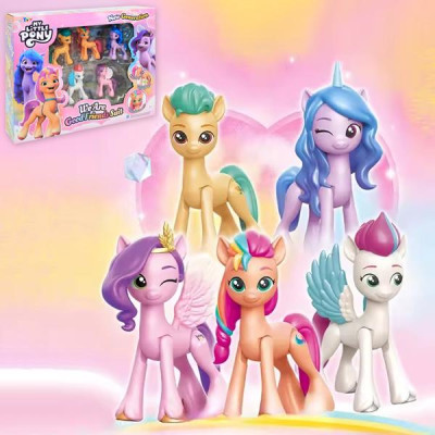 Bộ 5 Đồ Chơi Mô Hình My Little Pony - We Are Good Friends - Suit - ToTy DP02 (Mẫu Sản Phẩm Bên Trong Là Ngẫu Nhiên)