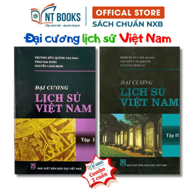 Sách - Combo Đại Cương Lịch Sử Việt Nam Tập 1 + Tập 2 - NXB Giáo Dục - HV