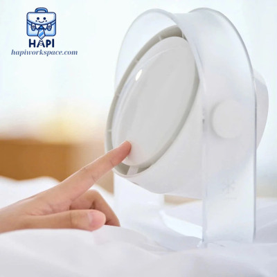 Quạt để bàn hàng chính hãng WiWU Snow Small Hurricane 2000mAh Wi-FS07: Quạt mini tích điện, điều chỉnh góc độ