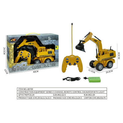 Đồ chơi mô hình máy xúc điều khiển từ xa, xe ô tô mô hình máy xúc điều khiển 8078E - 678