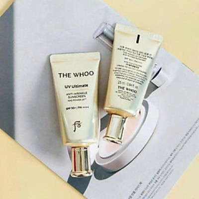 Kem Chống Nắng Chống Nhăn The Whoo UV Ultimate Anti Wrinkle Sunscreen 25ml
