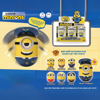 Mô Hình Lật Đật Có Âm Thanh, Giọng Nói Nhân Vật Minions - Illumination EU360112 (Mẫu Sản Phẩm Bên Trong Là Ngẫu Nhiên)