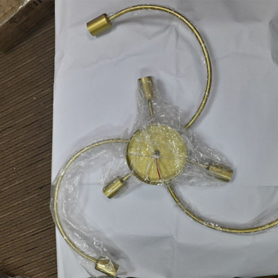 Đèn trần LERAT loại 6 bóng hiện đại trang trí nội thất sang trọng - kèm bóng LED chuyên dụng - (92).