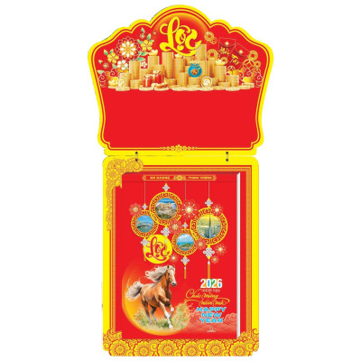 Lịch Bloc Cực Đại 2026 - Non Sông Gấm Vóc - Sách Thời Đại STĐ-NST03