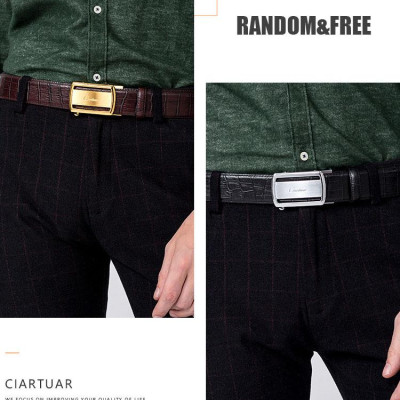 Ciartuar Dây Thắt Lưng Tự Động Cao Cấp BH158 - Da Bò Sang Trọng & Khóa Hợp Kim Bền Bỉ