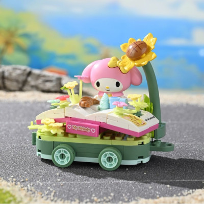 Đồ chơi - KEEPPLAY - 20831 Bộ đồ chơi xếp hình mô hình My Melody đi picnic ở vưởn hoa (KT 10.5x8x7.5cm)