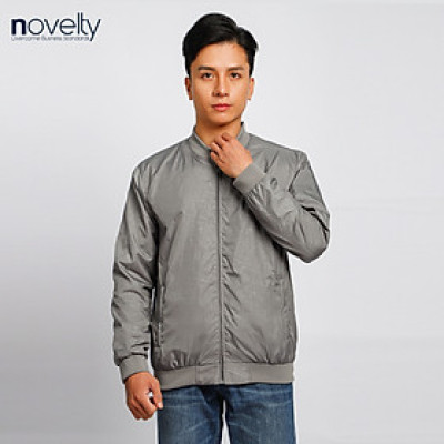 Áo jacket nam in chìm Novelty xám nhạt 2203392
