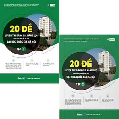 Sách - 20 Đề Luyện Thi Đánh Giá Năng Lực Theo Cấu Trúc Đề Thi Của Đại Học Quốc gia Hà Nội (Moon)