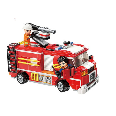 QMAN - Bộ đồ chơi xếp hình mô hình chữa cháy Fire-fighting strike 12012