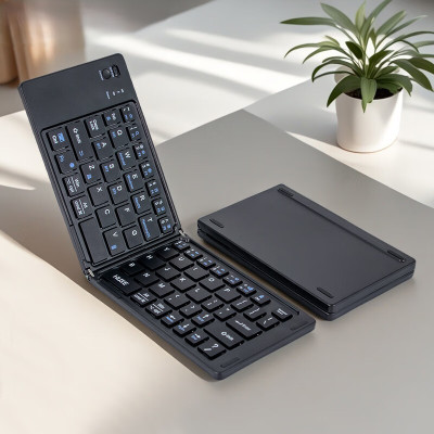 Bàn phím Bluetooth rời gấp gọn dành cho Windows, Mac, iOS và Android kết nối điện thoại, laptop, máy tính bảng - Hàng chính hãng