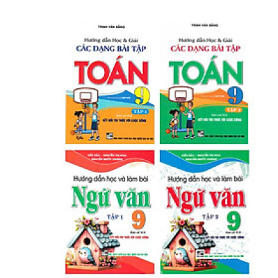 Sách - Combo Hướng Dẫn Học Ngữ Văn 9 + Hướng Dẫn Học Và Phương Pháp Giải Toán 9 (Bám Sát SGK Kết Nối) (Bộ 4 Cuốn) - HA