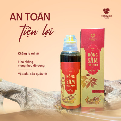 [CHÍNH HÃNG] Nước Hồng sâm Thái Minh mật ong - Hỗ trợ bồi bổ sức khỏe, tăng cường miễn dịch
