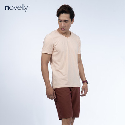 Áo thun nam Novelty cổ tim 190233