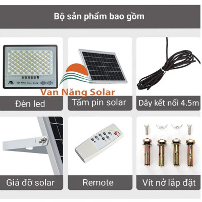 Đèn năng lượng mặt trời chống lóa Vạn Năng Solar 200w 