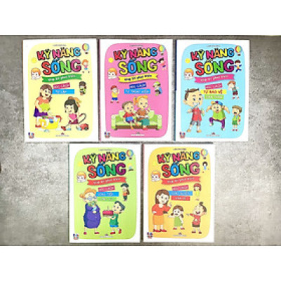 Trọn Bộ Kỹ Năng Sống Giúp Trẻ Phát Triển - Rèn Luyện Kỹ Năng Cho Trẻ (Bìa Mềm Hình Ảnh Sinh Động - bộ 5 cuốn )