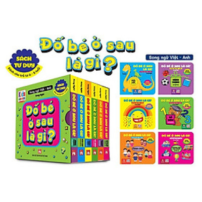 Sách - Đố Bé ở Sau Là Gì Từ 0-5 Tuổi - Song Ngữ Anh- Việt - Combo 6 Cuốn - Việt Thư
