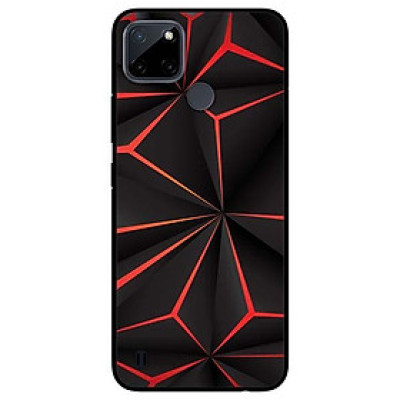 Ốp lưng dành cho Realme C21Y - C25Y mẫu Họa Tiết Đỏ Đen