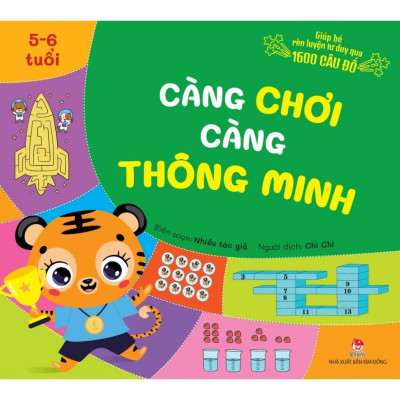 Sách - Càng Chơi Càng Thông Minh - Giúp Bé Rèn Luyện Tư Duy Qua 1600 Câu Đố - Combo 4 Cuốn - NXB Kim Đồng