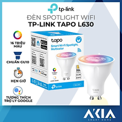Bóng đèn thông minh TP-Link Tapo L630 - Chuẩn Gu10, 16 triệu màu, Hẹn giờ, Điều khiển từ xa - HÀNG CHÍNH HÃNG