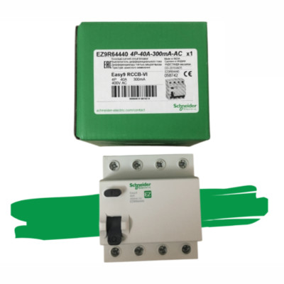Bộ ngắt mạch Easy9 RCCB 4P 40A 30MA AC-type 400V EZ9R36440