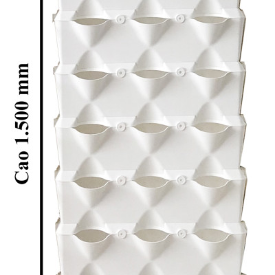 CHẬU TRỒNG RAU SẠCH TẠI NHÀ (1M2 DẠNG ĐỨNG) LÀ CHẬU NHỰA MODULE TRỒNG RAU ÁP TƯỜNG NHẬP KHẨU CHÂU ÂU BẢO HÀNH 5 NĂM (GỒM 8 MODULE LÀ 24 HỐC RAU)