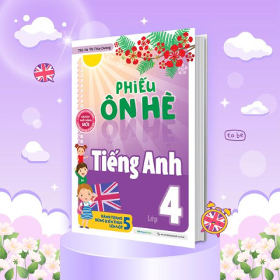 Sách - Phiếu Ôn Hè Tiếng Anh Lớp 4