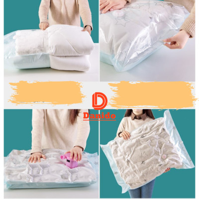 Combo 8 túi hút chân không cao cấp đựng quần áo, chăn màn, gối mềm nhiều cỡ - Chính hãng D Danido