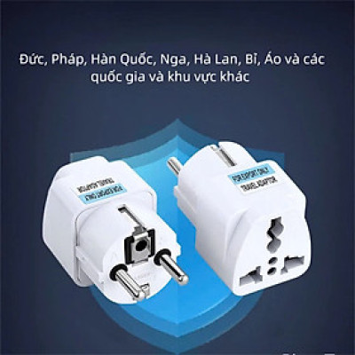 Đầu Chuyển 3 Chấu Thành 2 Chấu Để Sử Dụng Các Loại Ổ Cắm Thông Dụng Đa Năng