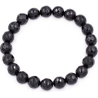 Chuỗi đeo tay Thạch Anh Đen Cắt Giác 8 ly 21 hạt - hợp mệnh Mộc, mệnh Thủy