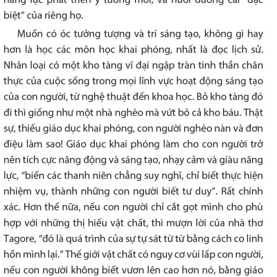 Biện hộ cho một nền giáo dục khai phóng