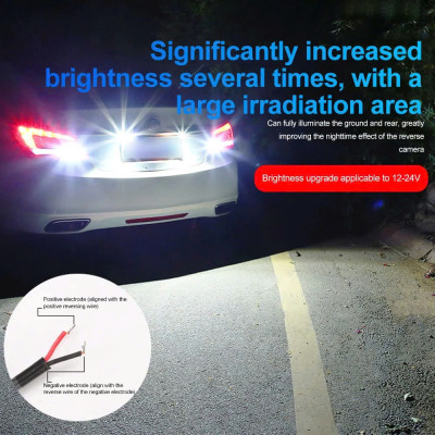 Đèn LED Hậu Lùi Ô Tô Mắt Đại Bàng 6500K 12V - Ánh Sáng Trắng 6500K, Đẹp Và An Toàn