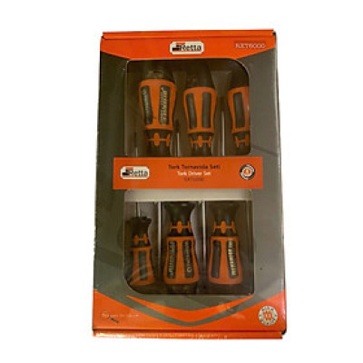 Bộ tua vít đầu sao 6 chi tiết chuyên nghiệp Retta RXT6000 Thổ Nhĩ Kỳ