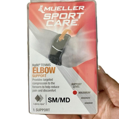 ￼(Hàng chính hãng Mueller – USA) Băng Bảo Vệ Khủyu Tay Mueller HG80 - Tennis Elbow Support (79018)