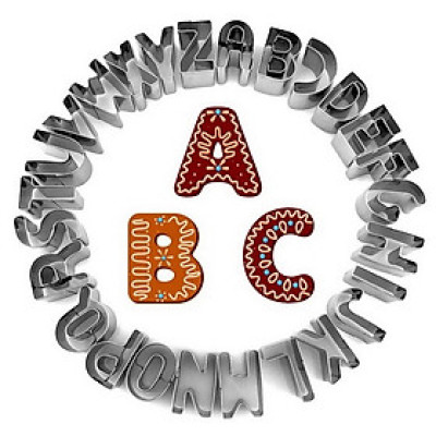 Bộ khuôn 26 chữ cái làm bánh cookie, cutter - Mã số 1137