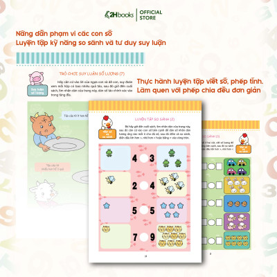 Sách Toán cho bé, Phát triển tiềm năng toán học cho trẻ - Toán học cho trẻ mẫu giáo - Lớp chồi 2 (Tái bản 2021)- 2HBooks