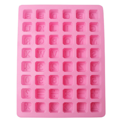 Khuôn silicon làm bánh, rau câu, socola 24 chữ cái, 10 số, ký tự - Mã số 1136