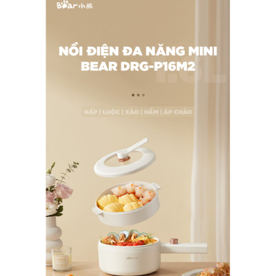 Nồi điện đa năng Bear DRG-P16M2 1.6L ( 700W) - Hàng chính hãng